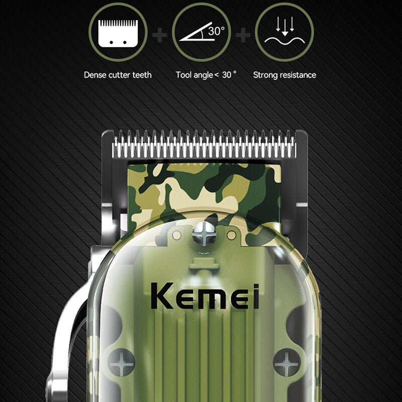 Original Kemei Electric Hair Clipper Rechargeable Hair Trimmer For Men