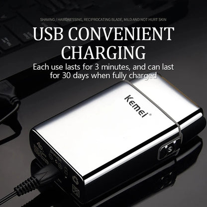 Kemei KM-TX5 Premium Chargeable Battery Electric Shaver