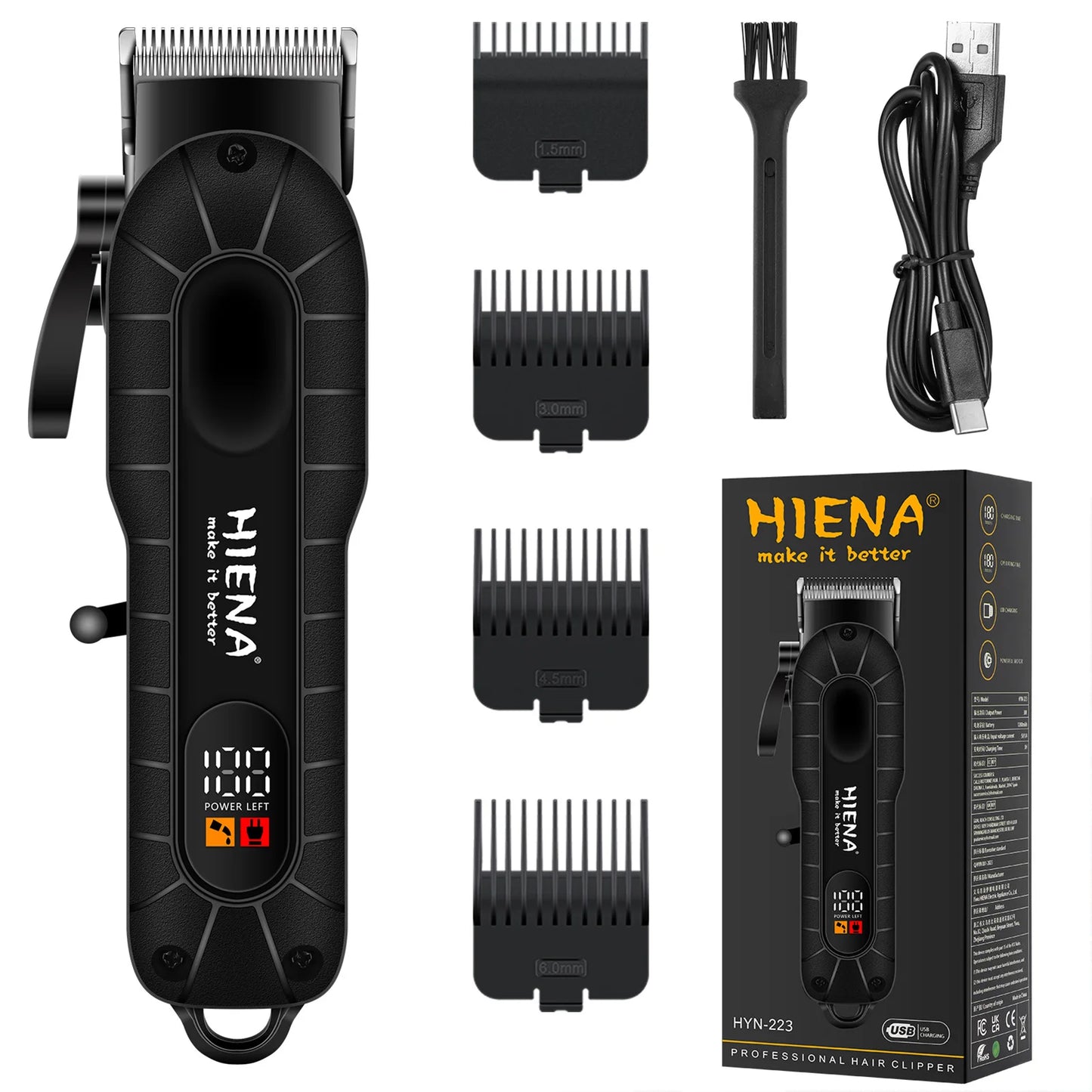 HIENA professional Hair Clipper for Barber Hair Trimmers