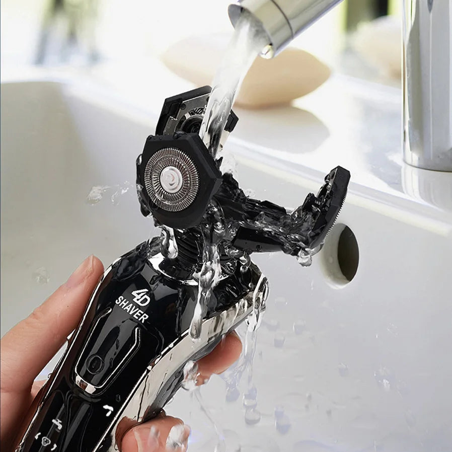 Professional men's electric shave for facial trimming