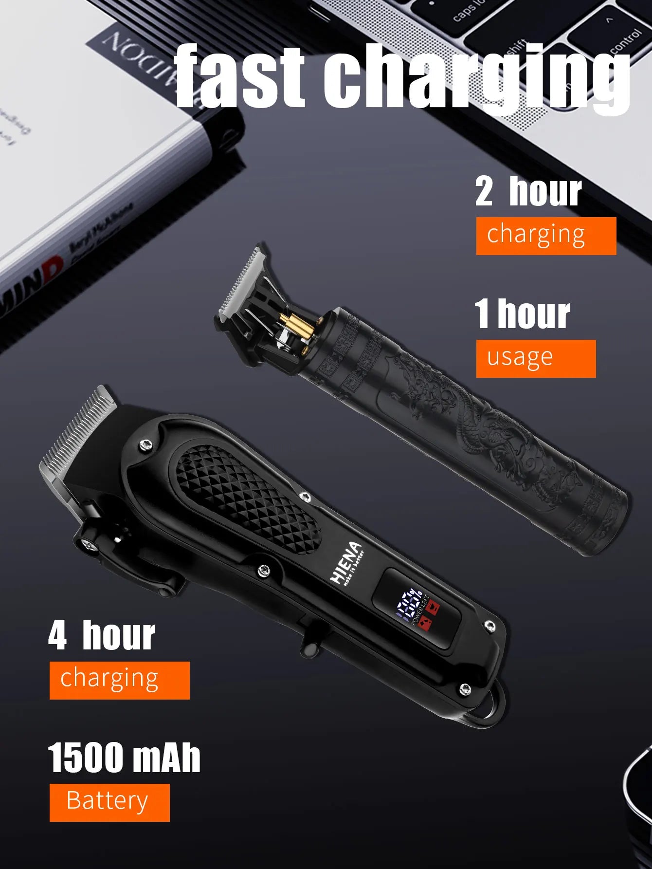 hiena 212 Professional Hair Cutter Mans Hair Clipper Set