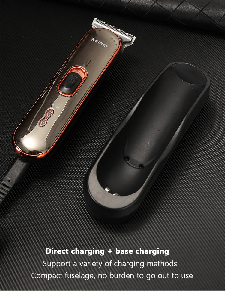 Kemei 371 Hair Clippers Men Professional Rechargeable Machine