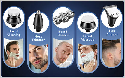 Electric Shaver 7D Floating Cutter Head Base Beard Trimmer