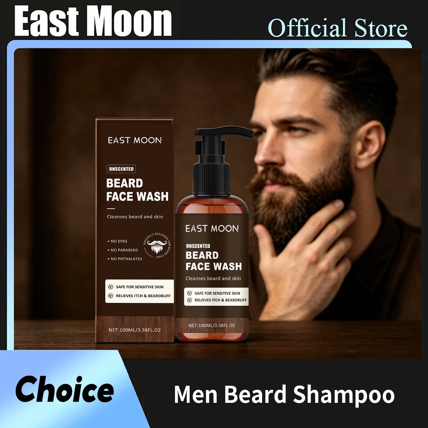 Premium Beard Shampoo Soften Rough Beard Wash