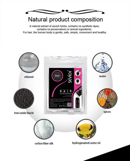 10 Color Keratin Hair Building Fiber Hair Loss Fiber