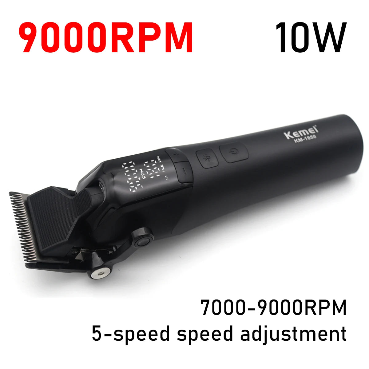KEMEI KM-1858 DLC Blade Electric Hair Clipper Professional Cordless