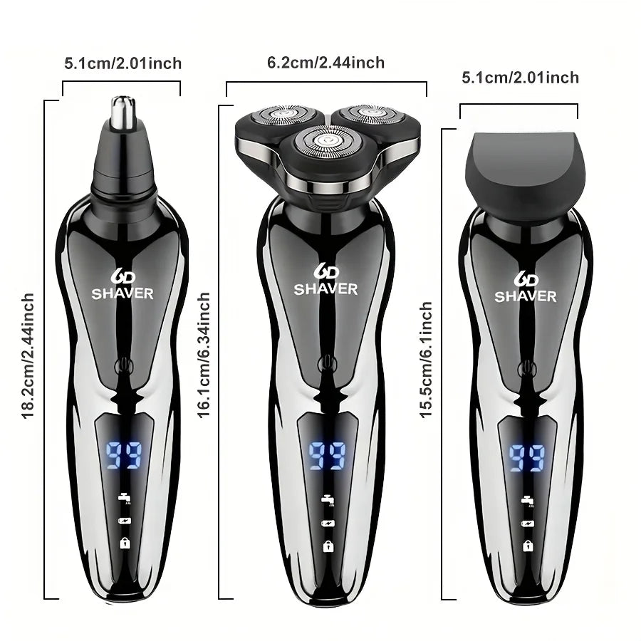 Electric Razor For Men, 3 In 1 Electric Shaver Nose Hair Trimmer