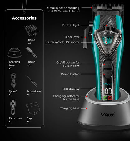 VGR Hair Trimmer Professional Hair Clipper for Men V-884