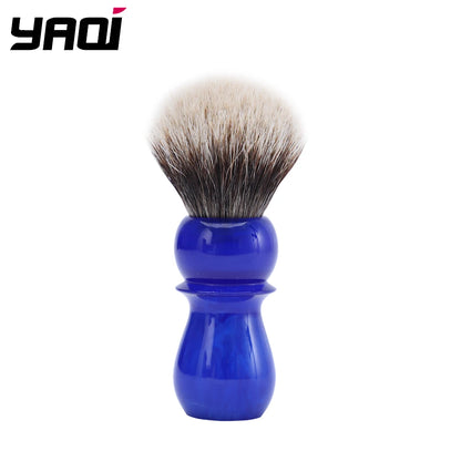 Blue Handle Two Band Badger Hair Mens Shaving Brush