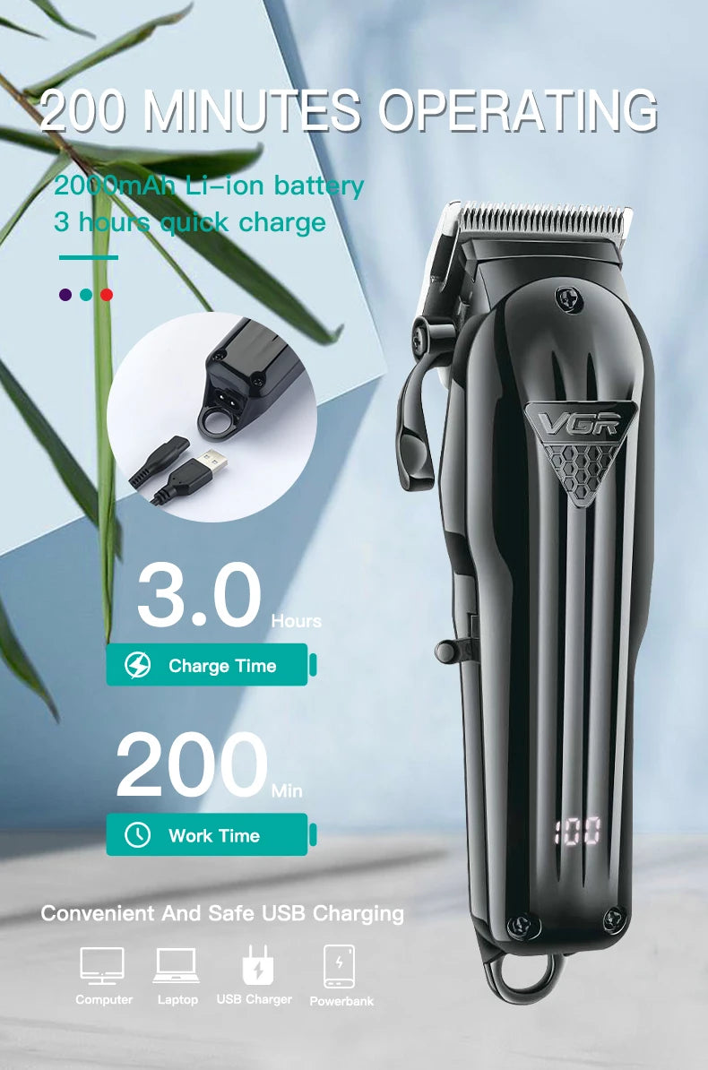 VGR Original Electric Professional Hair Trimmer V-282