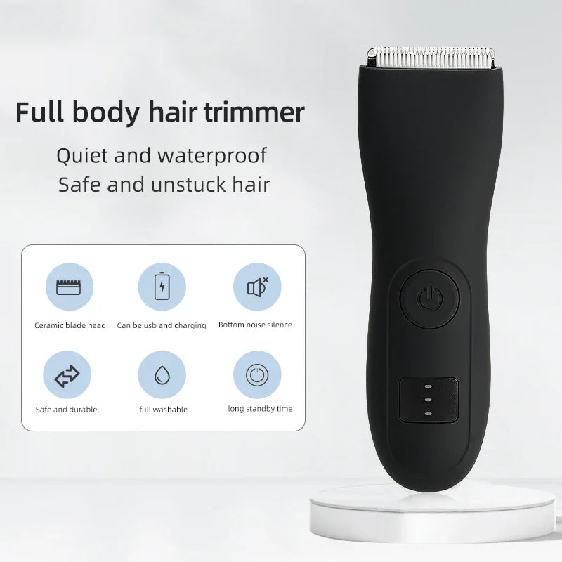 Mens Body Hair Trimmer and Women Lady Shaver Hair Removal Bikini Trimmer