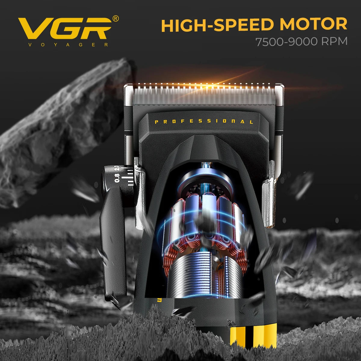 VGR Professional Hair Trimmer Barber Clippers  V-285 V-003