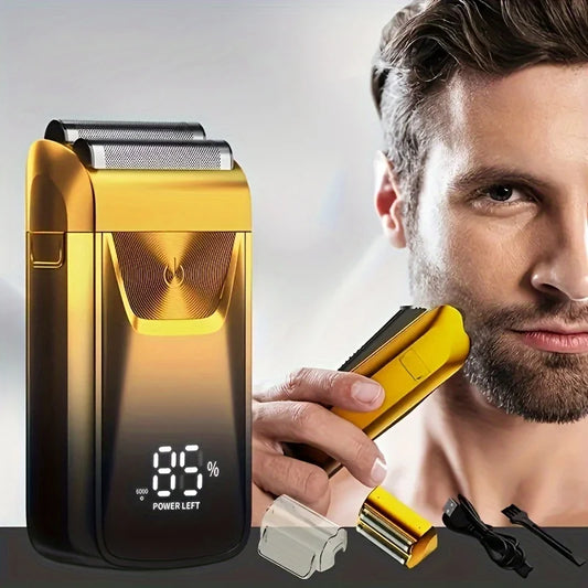 Anti-metal LED LCD Display Electric Shaver