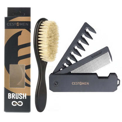 Cestomen Pro Bristle Hair Beard Shaving Brush For Men