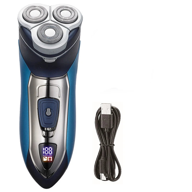 2in1 Men Electric Shaver with 3D Floating Head Shaver