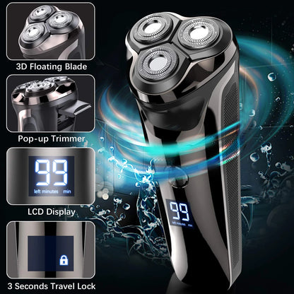 New Beard Shavers for Men Electric Razor Cordless FK-373