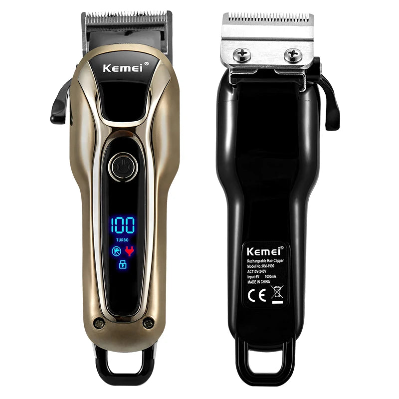 Professional Hair Trimmer Gold Clipper For Men Beard Trimmer