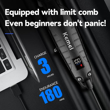 Kemei  Hair Clipper Professional Trimmer Cordless Haircut km-2293