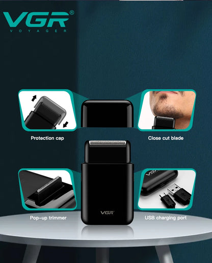 VGR Electric Shaver Professional Beard Trimmer Razor V-390