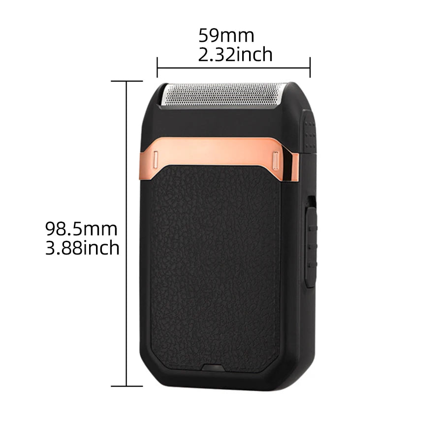 Stainless steel electric shaver USB rechargeable shaving device