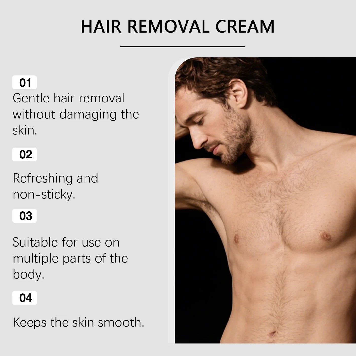 East Moon Men Hair Removal Cream Intimate Areas Painless Removal