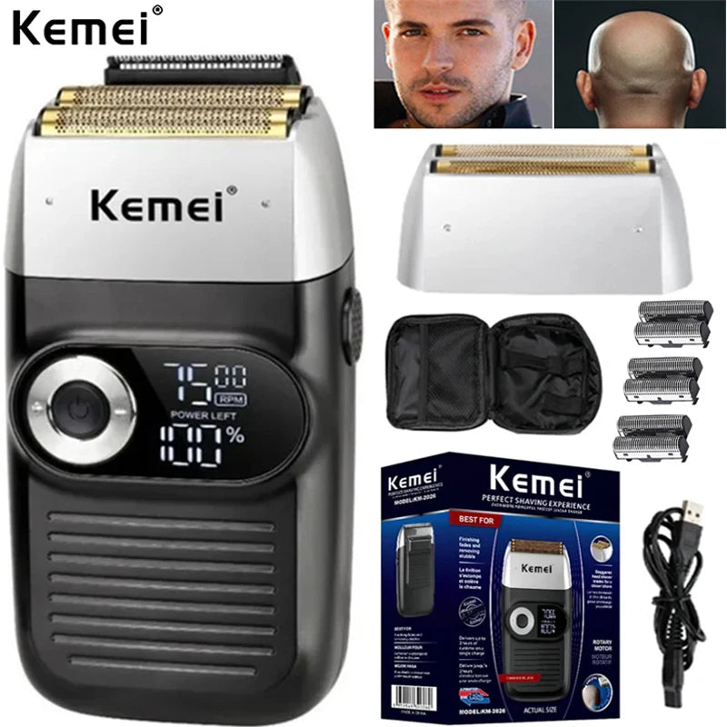 Kemei Rechargeable Cordless Shaver for Men KM-2026