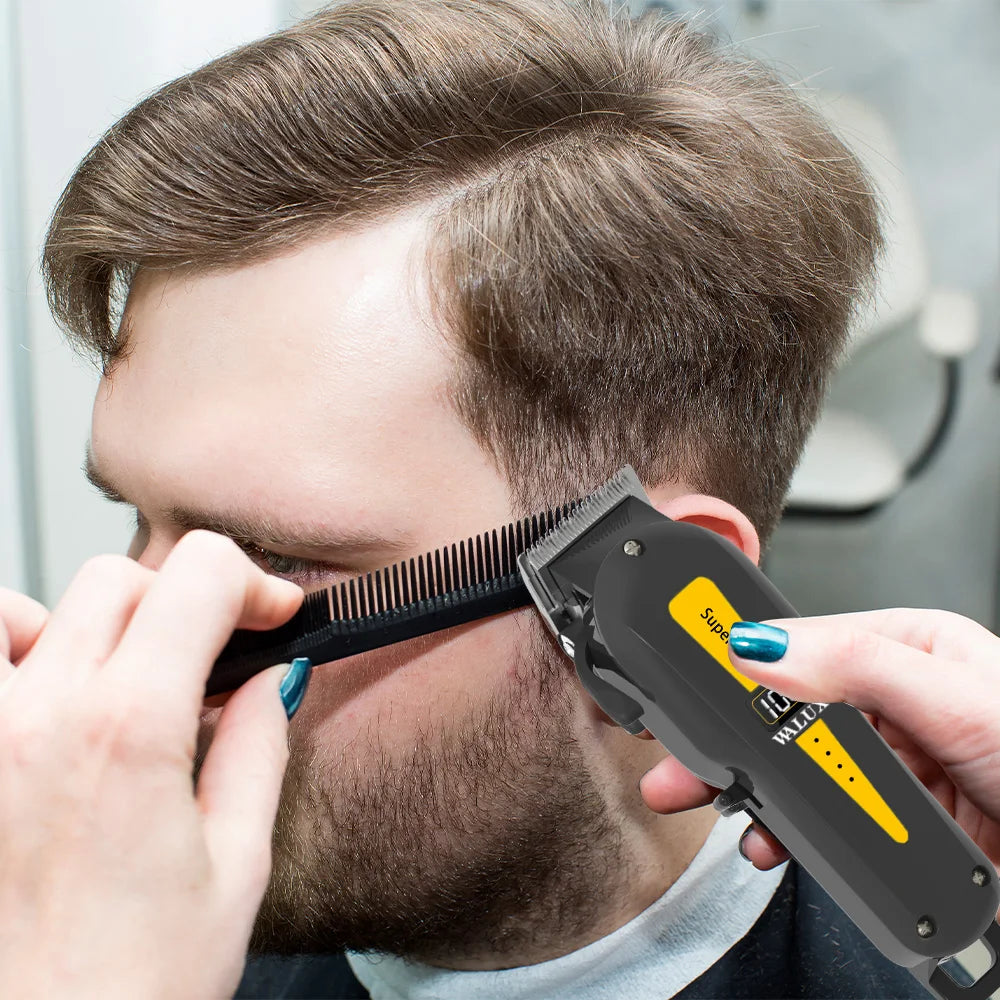 Professional Barber Hair Clipper Lithium Battery USB Chargeable Trimmer
