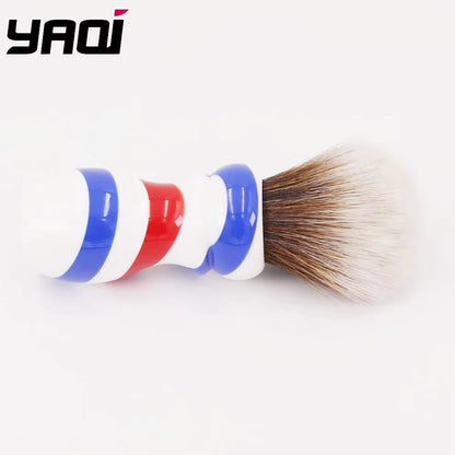 24MM New Barber Pole Style Brown Synthetic Knot Shaving Brush