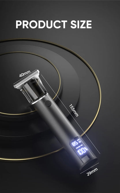 Rechargeable Hair Clipper with LCD Display Professional Hair Cut