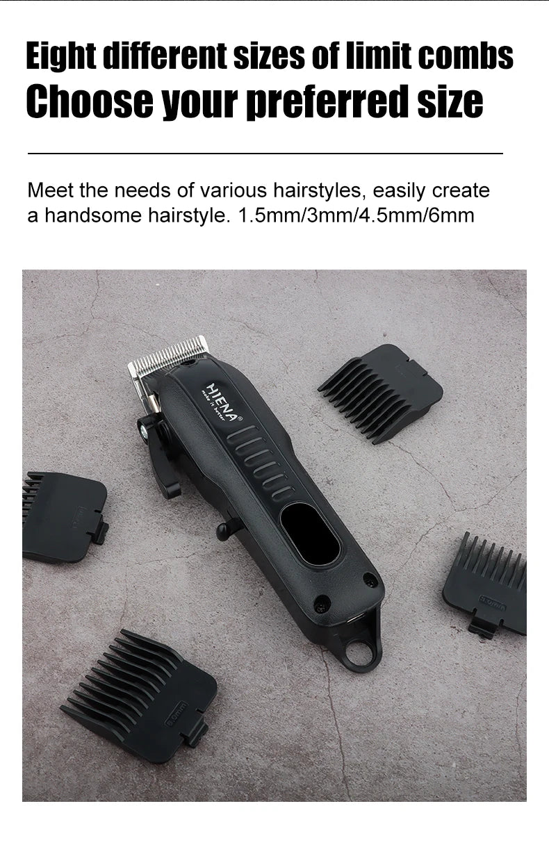 HIENA Hair Clippers 1200mah Powerful Battery Electric hair Trimmer