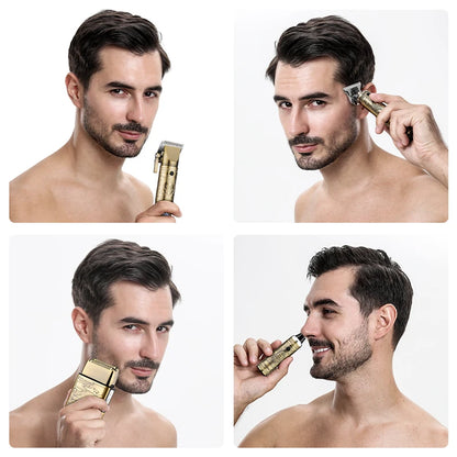 Resuxi 740 All Metal Hair Clippers Ears Nose Hair Trimmer