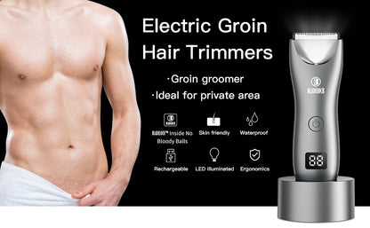 Professional Groin Body Hair Trimmer Ball Shaver for Men