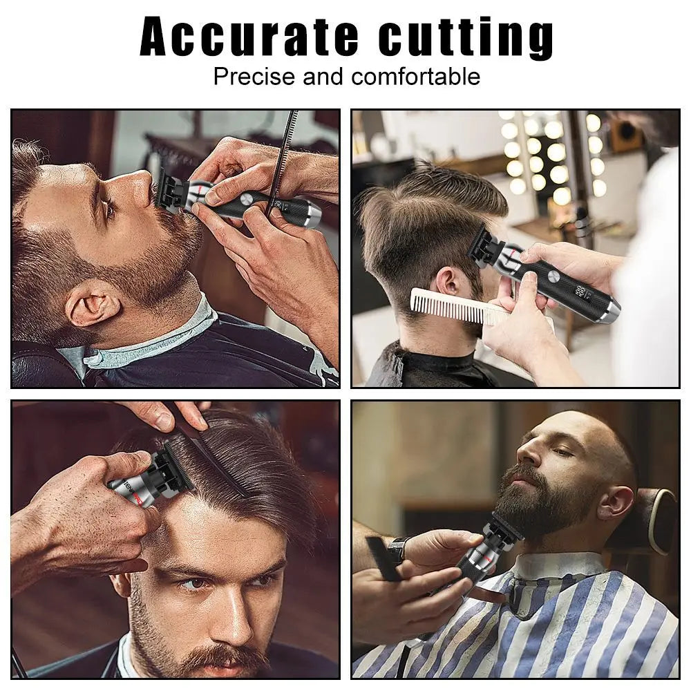 HIENA Hair Clipper For Men Professional Cordless Electric Beard Trimmer