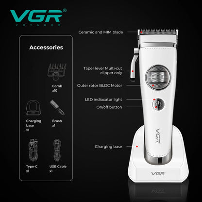 VGR Hair Trimmers Professional Hair Cut Machine V-880