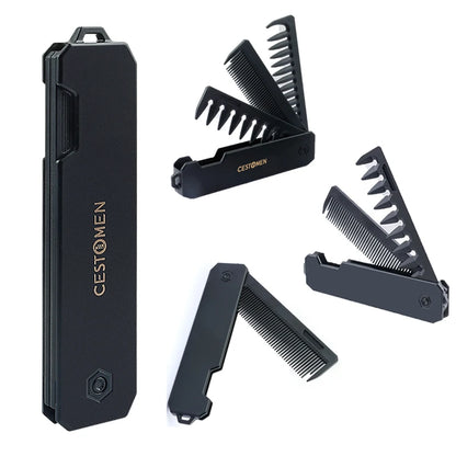 Double/Triple Tooth Portable Folding Hair Comb