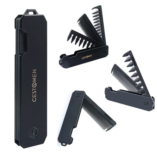 Double/Triple Tooth Portable Folding Hair Comb