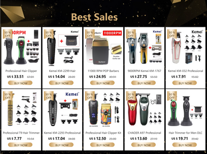 Kemei 2361 10000RPM Professional Men's Hair Clipper Magnetic Machine