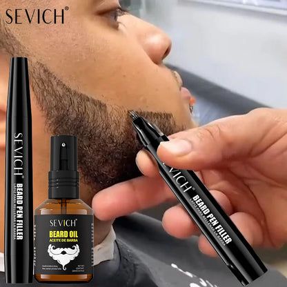 SEVICH Men's Beard Styling Set Beard Coloring Pen