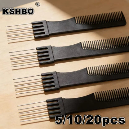 Stainless Steel & Plastic Hair Tail Comb Styling Tool