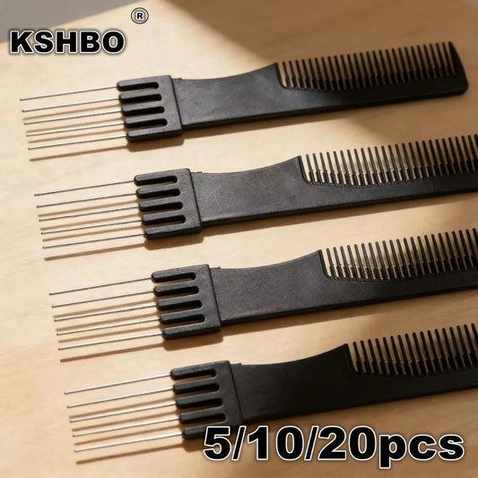 Stainless Steel & Plastic Hair Tail Comb Styling Tool