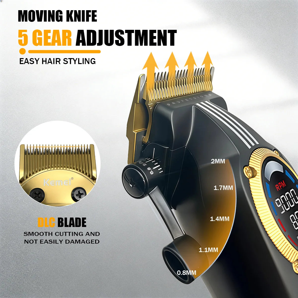 Kemei Trimmer Professional Rechargeable Clippers KM-1685 KM-1692