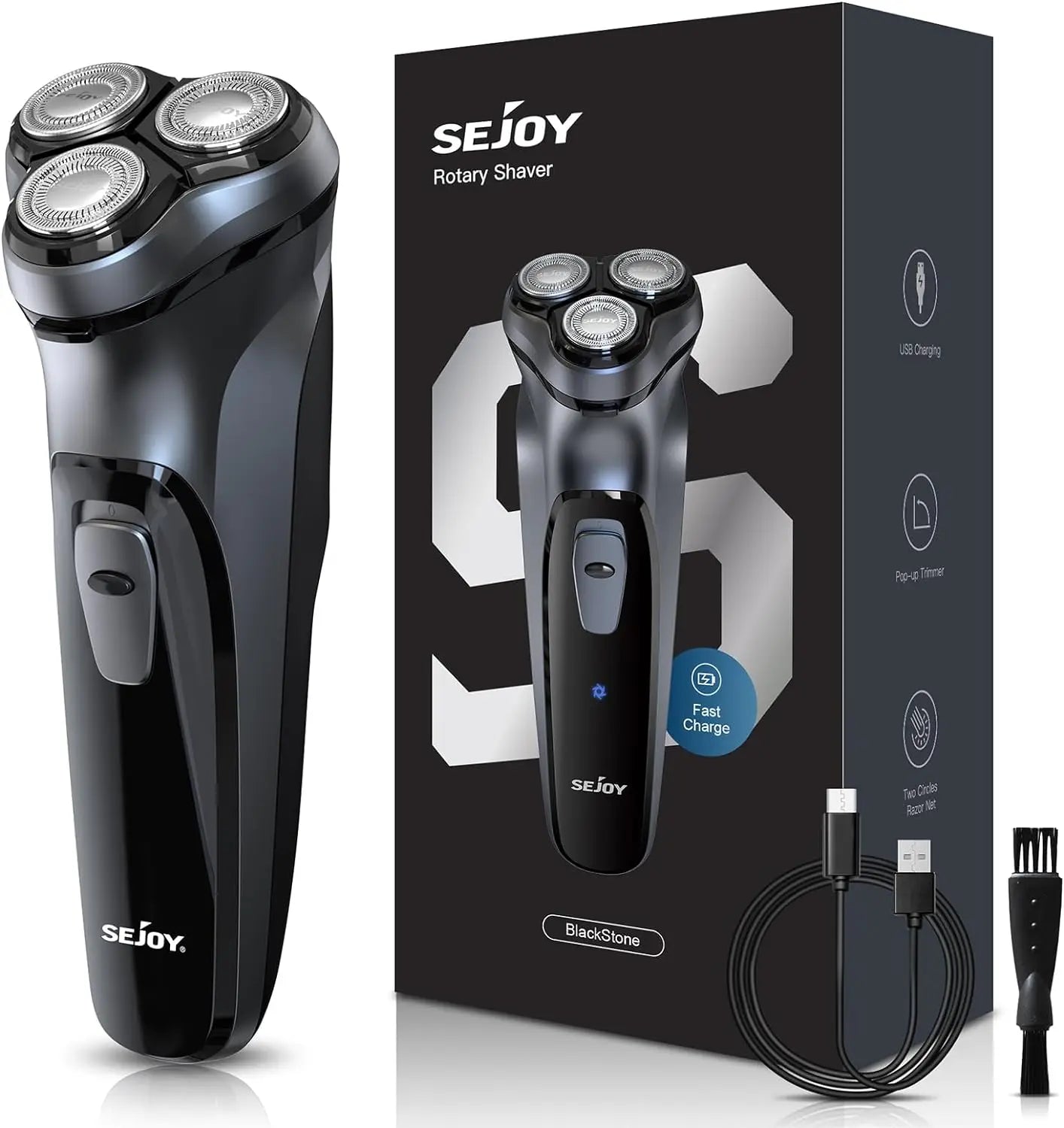 Sejoy Beard Shavers for Men Electric Razor Cordless