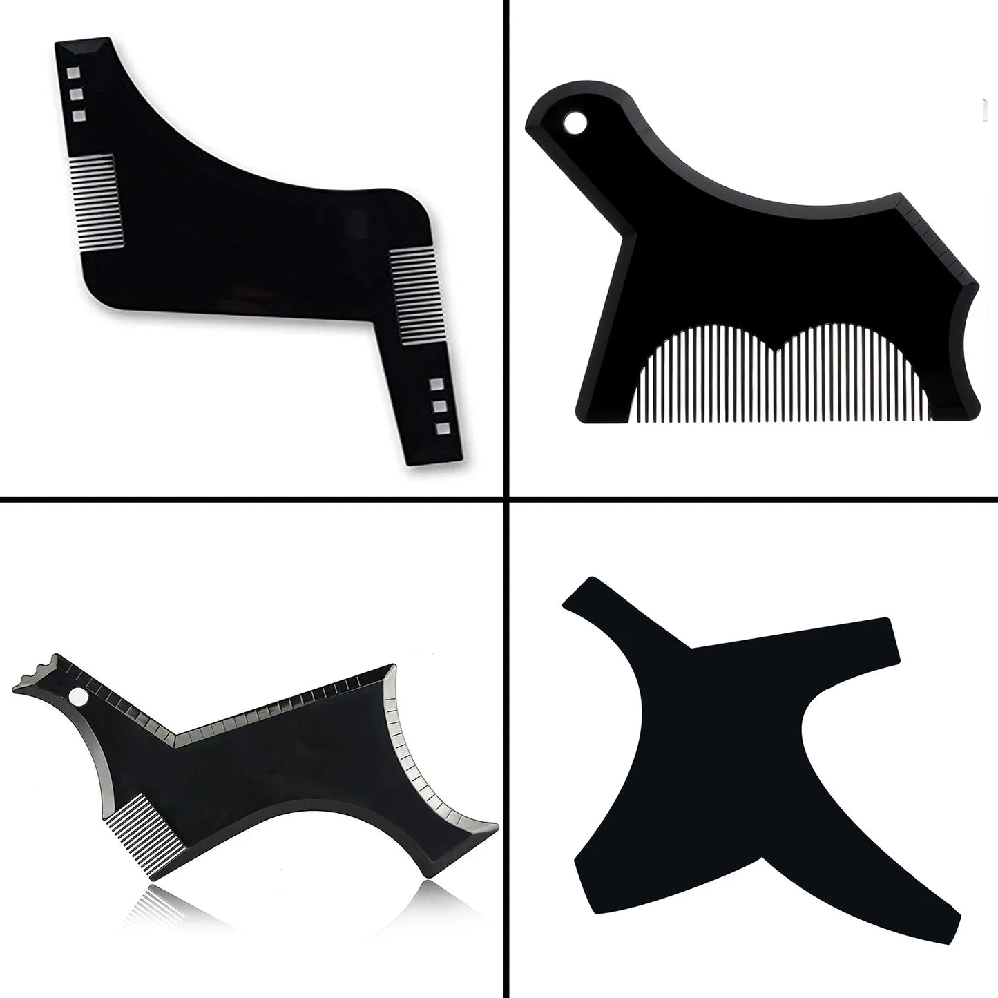 Man Beard Shaping Template Set Salon Beard Stencil Shaper