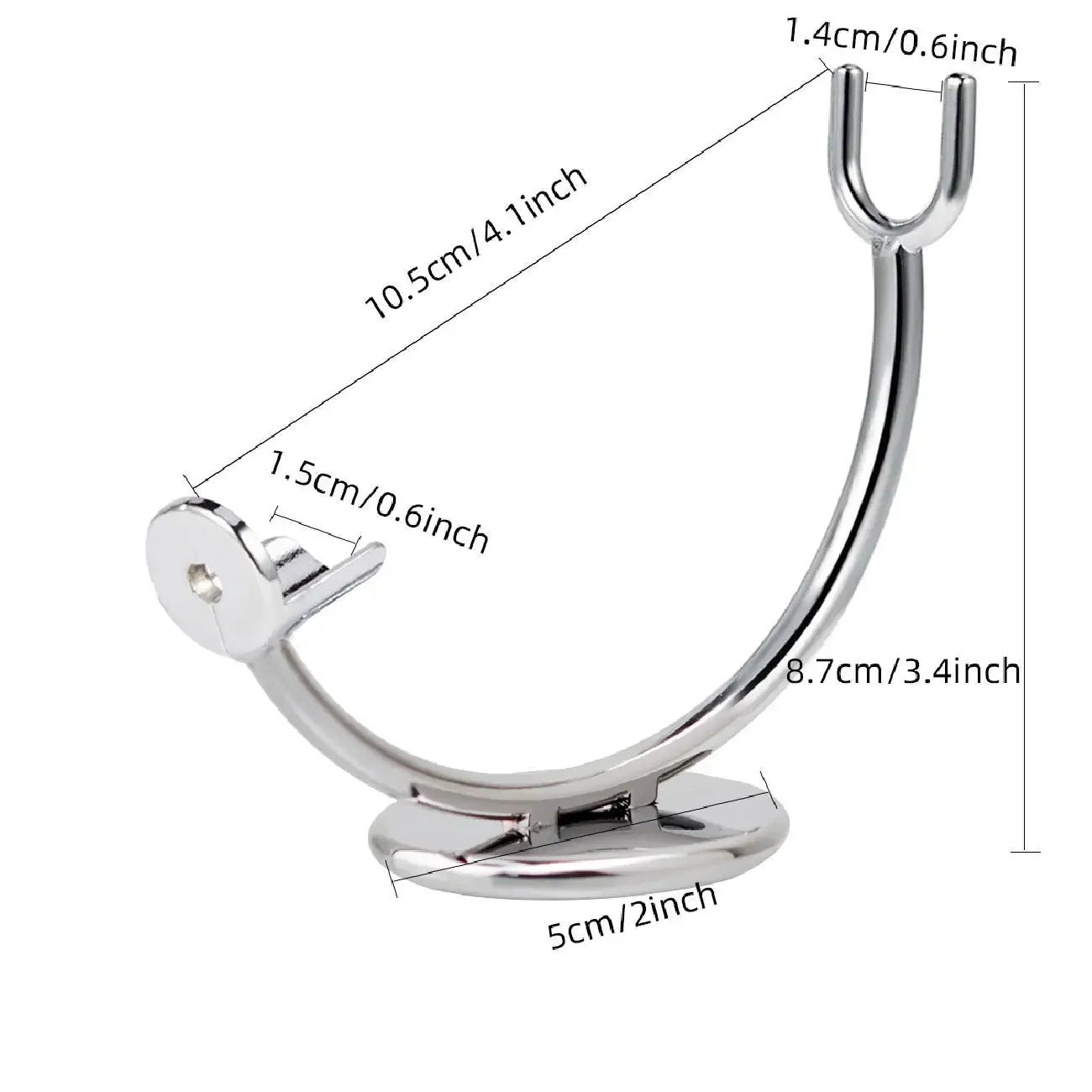 Men Shaving Brush Holder Manual Razor Stand Zinc Beard Tool