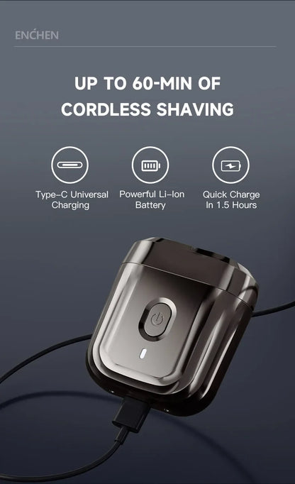 ENCHEN Beard Trimmer Mini Shaver Professional 2D Face Razor