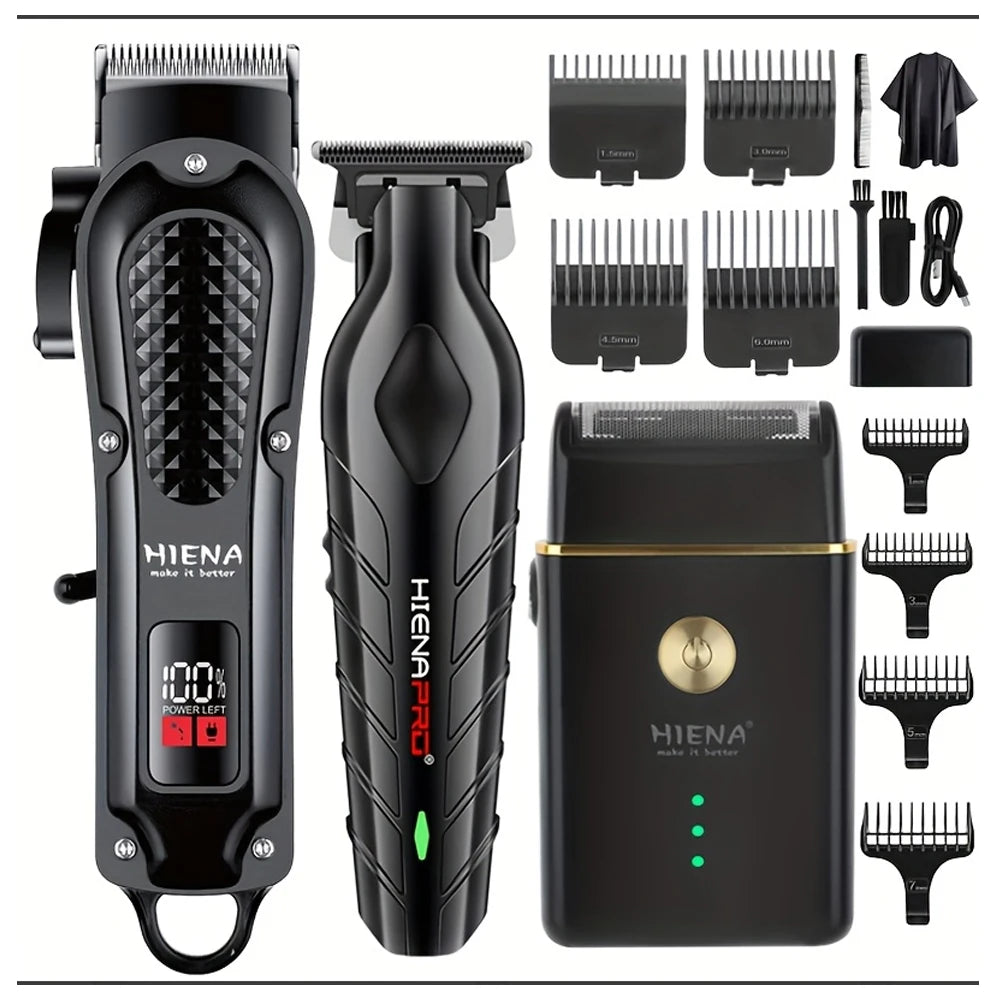 hiena 212 Professional Hair Cutter Mans Hair Clipper Set