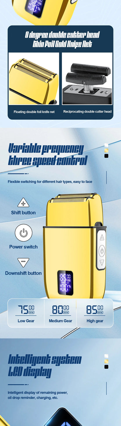 RESUXI 973 3 in 1 Professional Electric Hair Clipper and Shaver Set