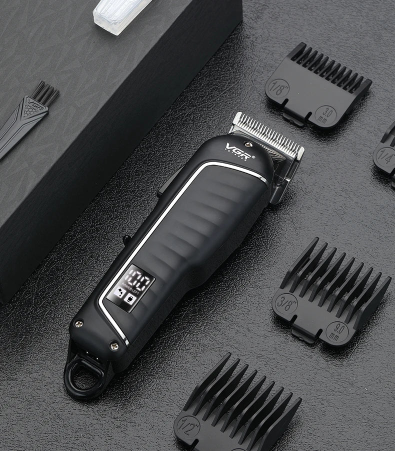 VGR Rechargeable Hair Clipper Barber Beard Hair Cutting Hair Trimmer