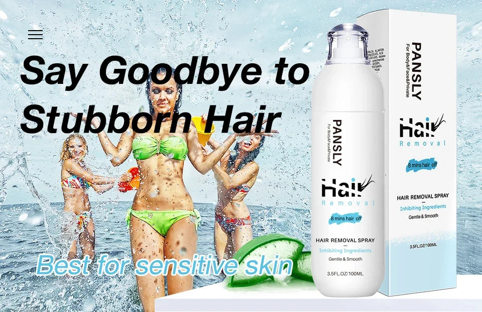 Non Irritating Hair Removal Cream and Spray for Men and Women