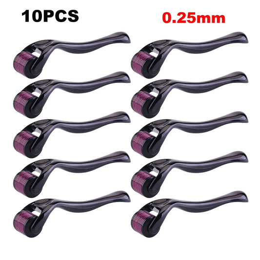 Black Red 540 Needles for Facial Body Hair Growth Derma Roller